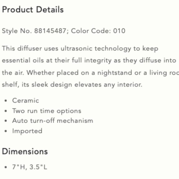 Vitruvi Stone White Diffuser - Picture 4 of 4